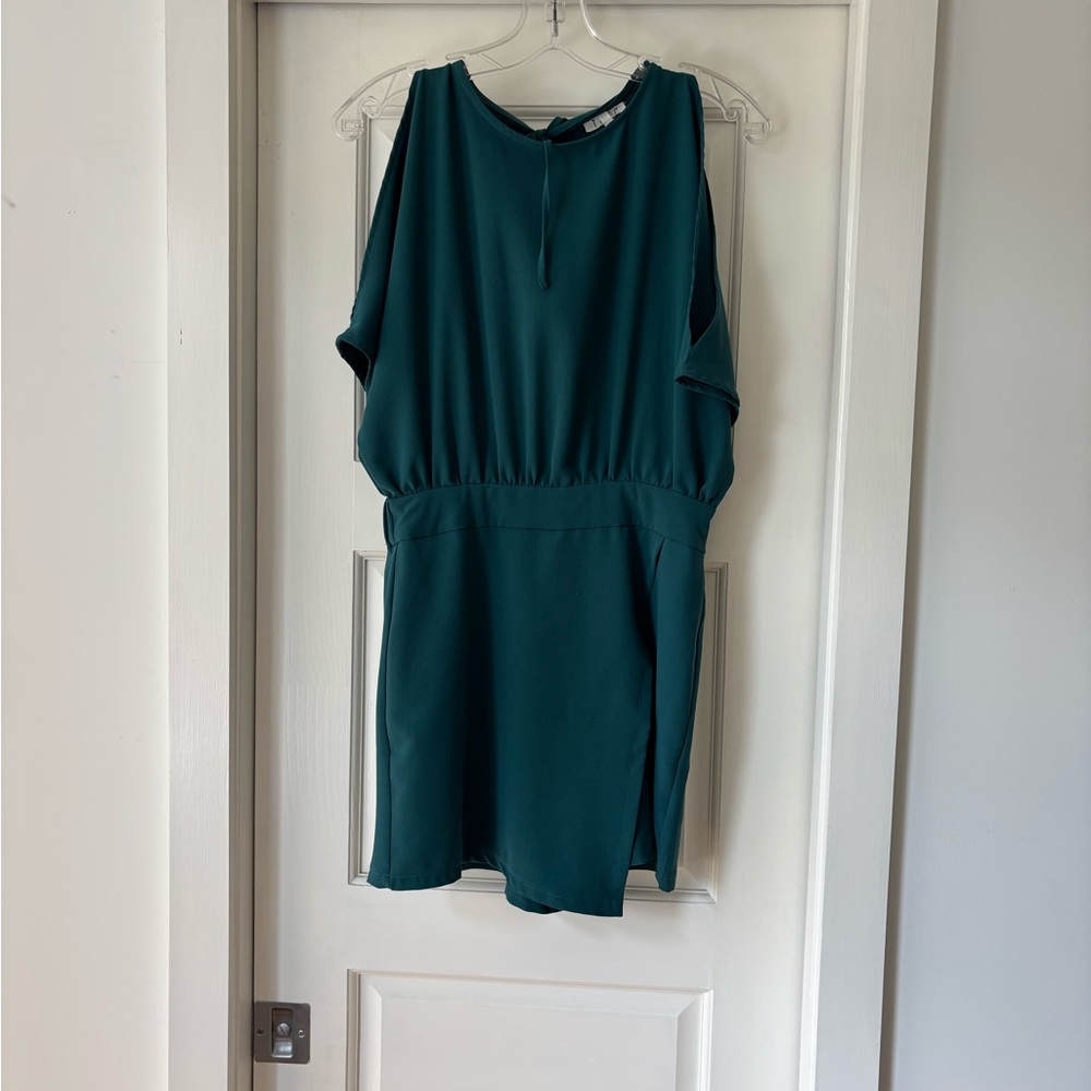 TCEC elegant green Mini Jumpsuit
